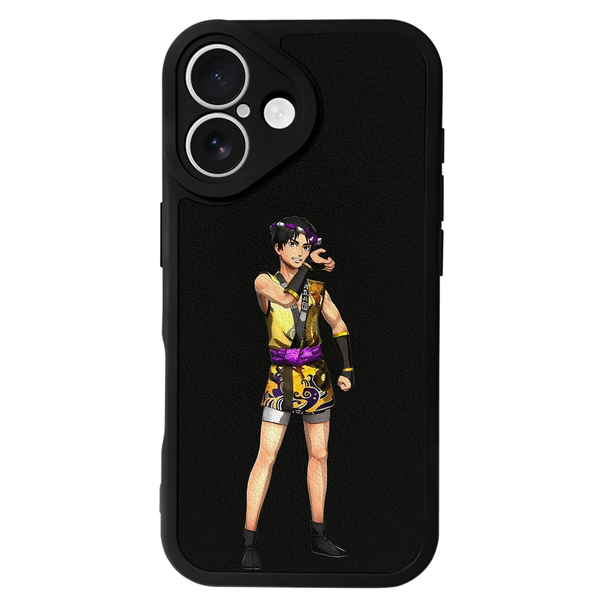 （画像用） 進撃の巨人 リヴァイ·アッカーマン Attack on Titan Levi Ackerman 【iPhone 16シリーズ対応】シリコンスマホケース（レザー調） 材質：シリコン